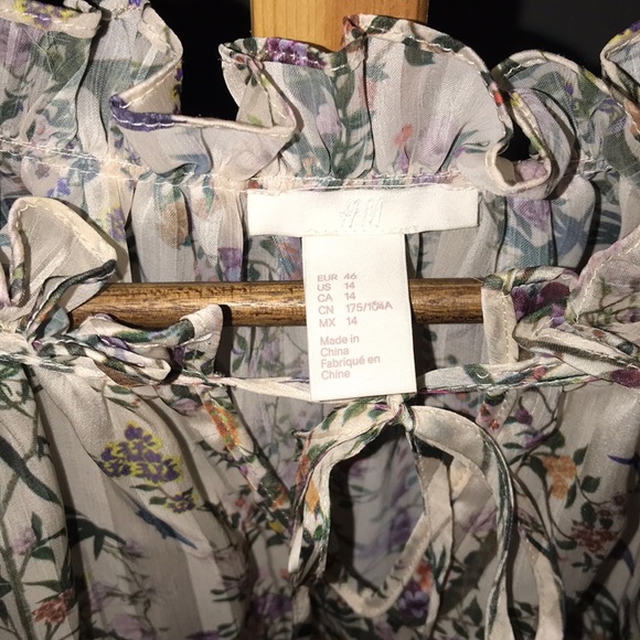 H & M Sheer Blouse - Picture 3 of 3